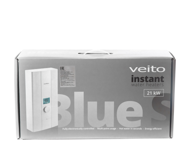 Трехфазный проточный водонагреватель Veito Blue S 21