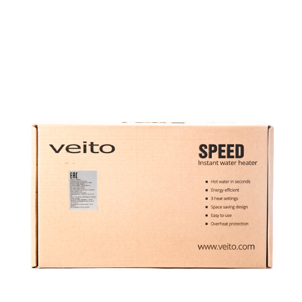 Однофазный проточный водонагреватель Veito Speed 9